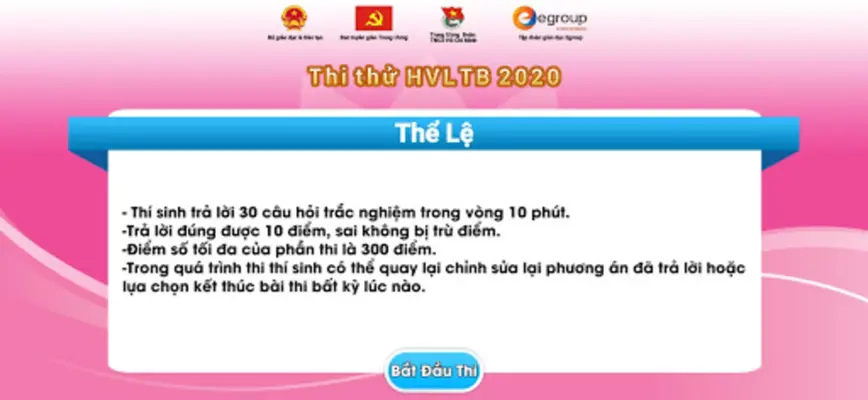 Cuộc thi Học và làm theo Bác android App screenshot 5